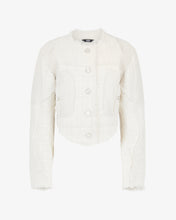 Load image into Gallery viewer, Tweed Leather Jacket