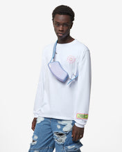 Load image into Gallery viewer, Comma Holographic Crossbody Bag | Unisex Bags Silver/Lilac | GCDS Spring/Summer 2023