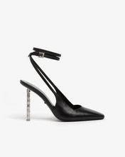 Load image into Gallery viewer, Leather Logo Chain Slingback
