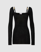 Load image into Gallery viewer, Lurex mini dress: Women Dresses Black | GCDS
