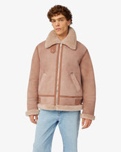 Load image into Gallery viewer, Shearling Jacket | Unisex Coats &amp; Jackets Beige | GCDS®
