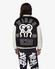 Load image into Gallery viewer, Wirdo Varsity Bomber | Unisex Coats &amp; Jackets Black | GCDS®
