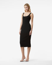 Load image into Gallery viewer, Logo Chain Long Dress | Women Dress Black | GCDS Spring/Summer 2023
